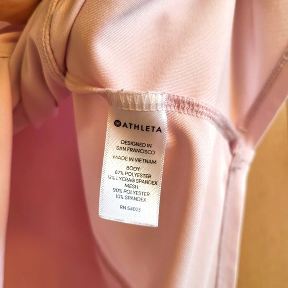 Athleta Women's Pink Polo Top - Picture 4 of 7